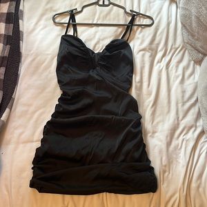 Black mini dress